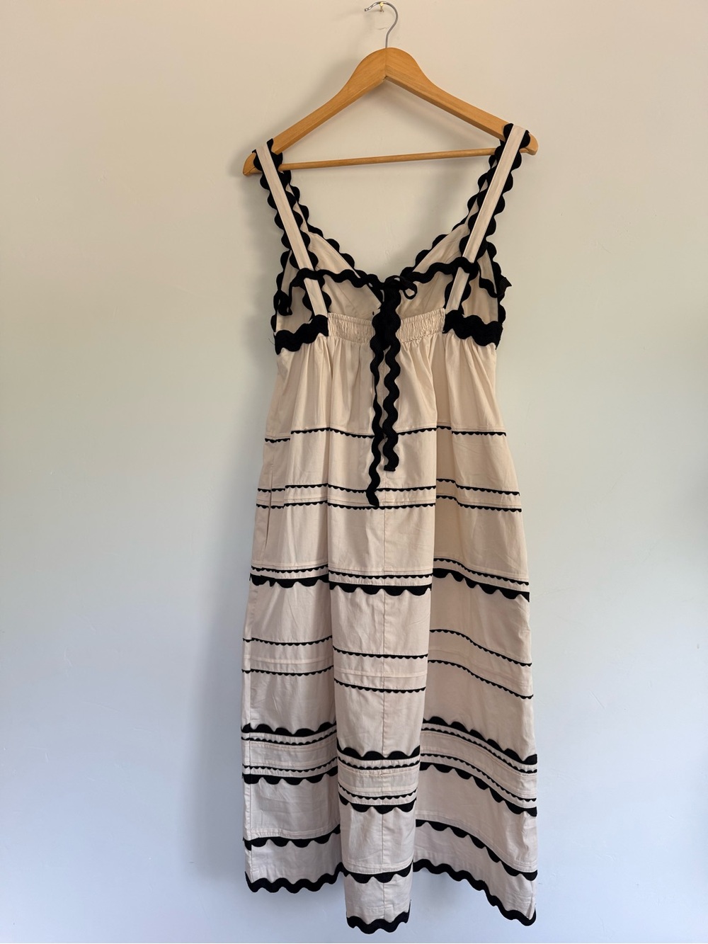 Sofie The Label Tiered Cotton Poplin Dress
Small | Ric-Rac Trim |Summer Midi NWT - Picture 3 of 6